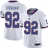 Nike Men & Women & Youth Giants 92 Michael Strahan White Color Rush Limited Jersey,baseball caps,new era cap wholesale,wholesale hats